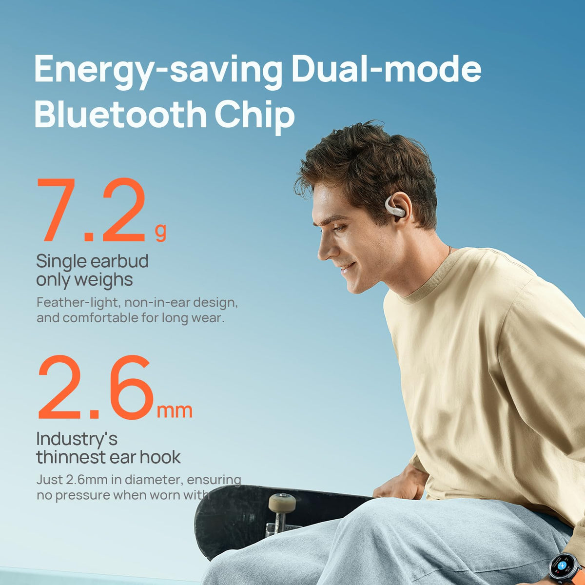 Mibro OpenEar Pro open-ear design emphasizing ambient awareness during workouts