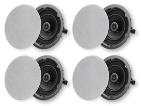 Micca Architecture 6.5-inch speaker front view with slim, discreet profile for seamless ceilings.