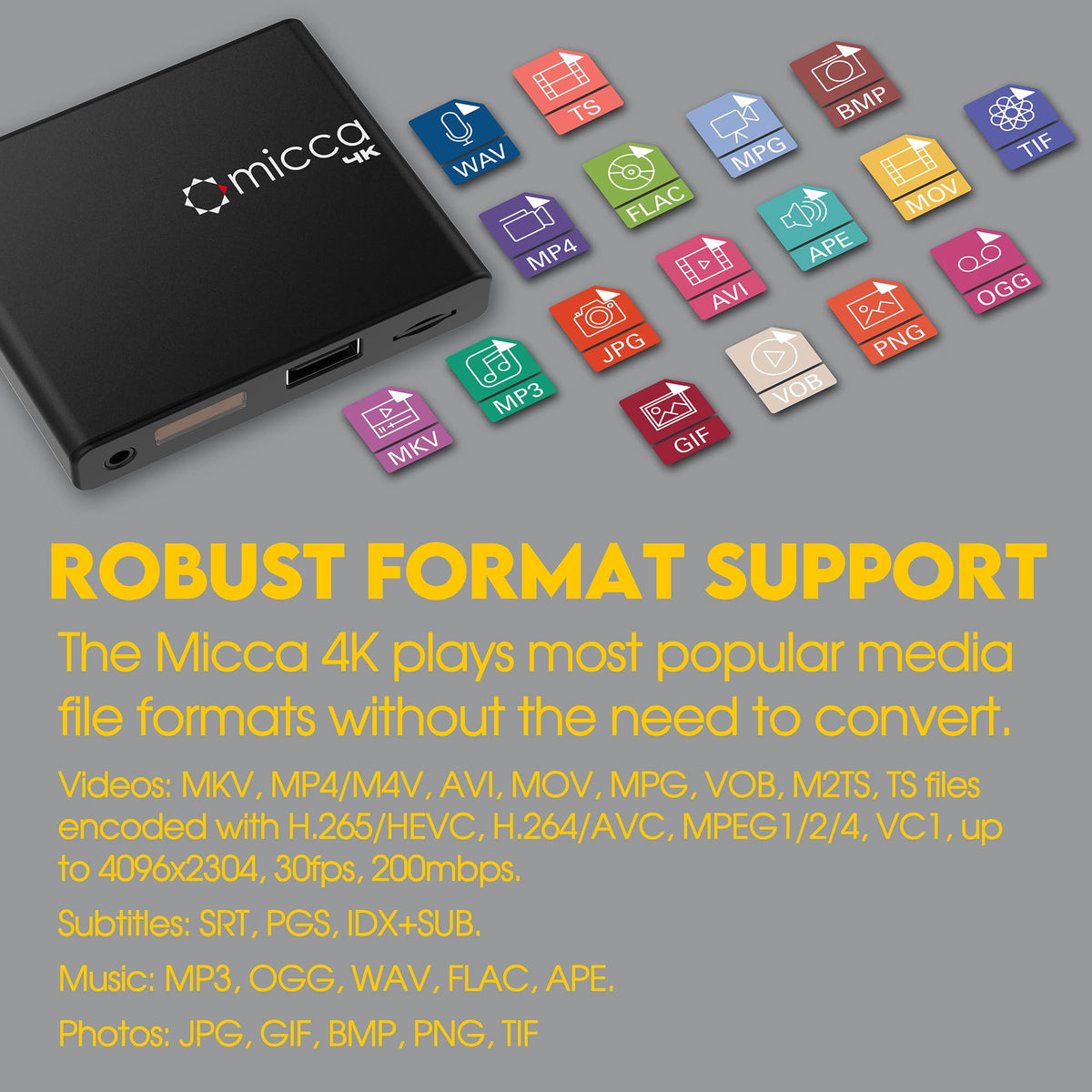 Micca back panel with composite AV and HDMI offering legacy TV compatibility benefit