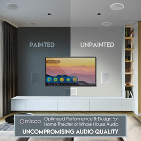 Paintable grill helps blend with wall color for discreet installation.