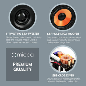 Slim wall mount profile minimizes protrusion for a clean look.
