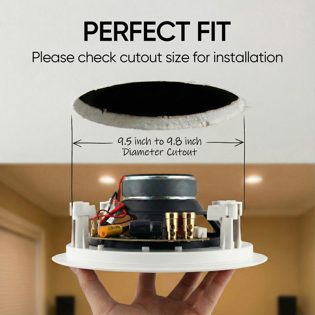 Micca M-8C 1-inch silk dome tweeter detail enhances clarity and imaging in living spaces