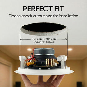 Micca M-8C 1-inch silk dome tweeter detail enhances clarity and imaging in living spaces