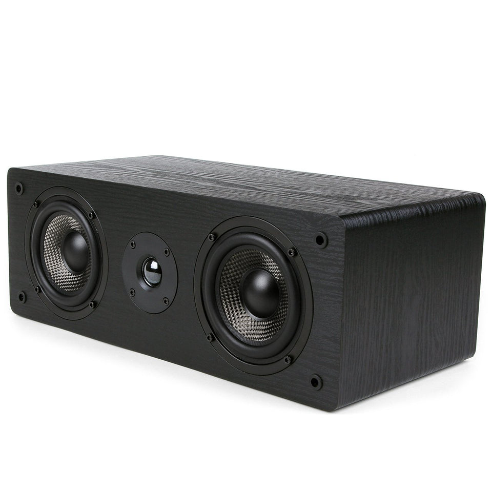 Micca MB42-C center speaker: driver overview for crisp dialogue and precise imaging.