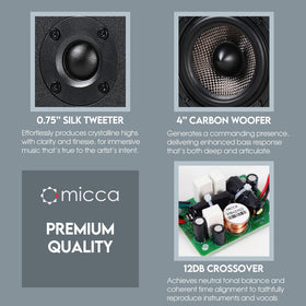 Micca MB42X G2 rear ports illustrate balanced air flow and room-filling sound potential.