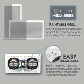 Micca M-CS pivoting 1 inch silk dome tweeter for precise imaging