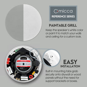 Micca R-8C pivoting 1-inch aluminum tweeter showing adjustable directionality