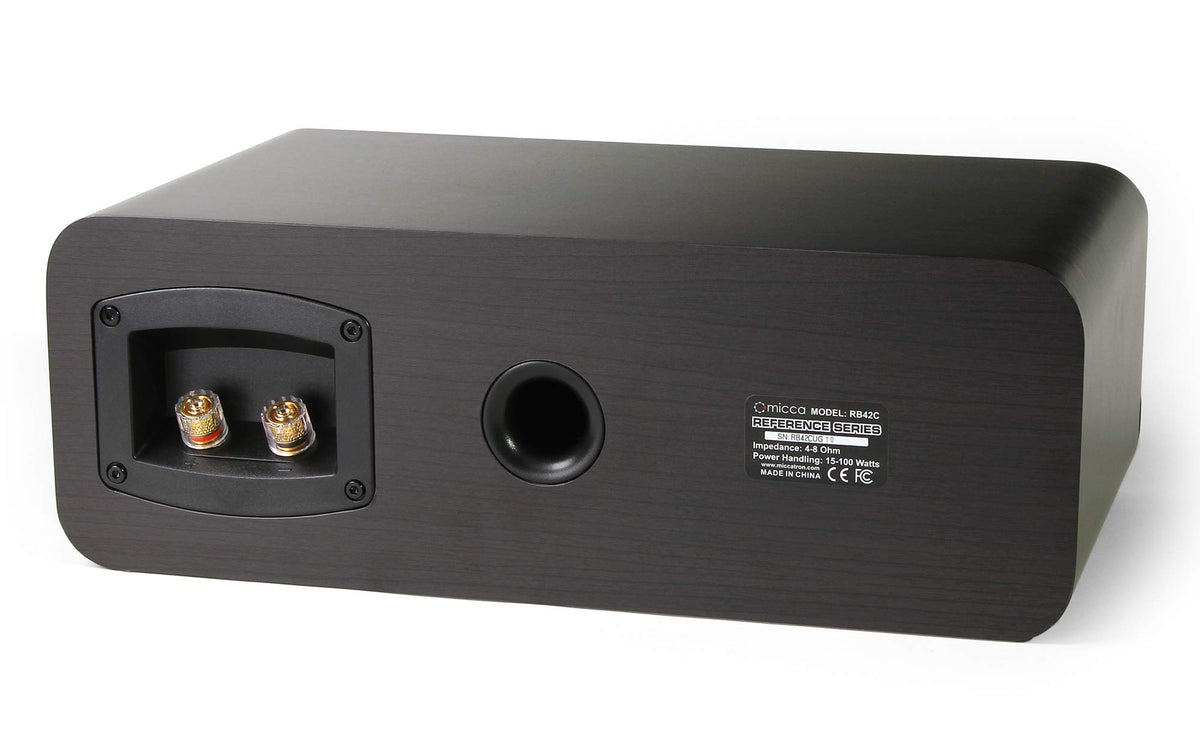 Micca RB42-C tweeter detail emphasizes silk dome and neodymium magnet.