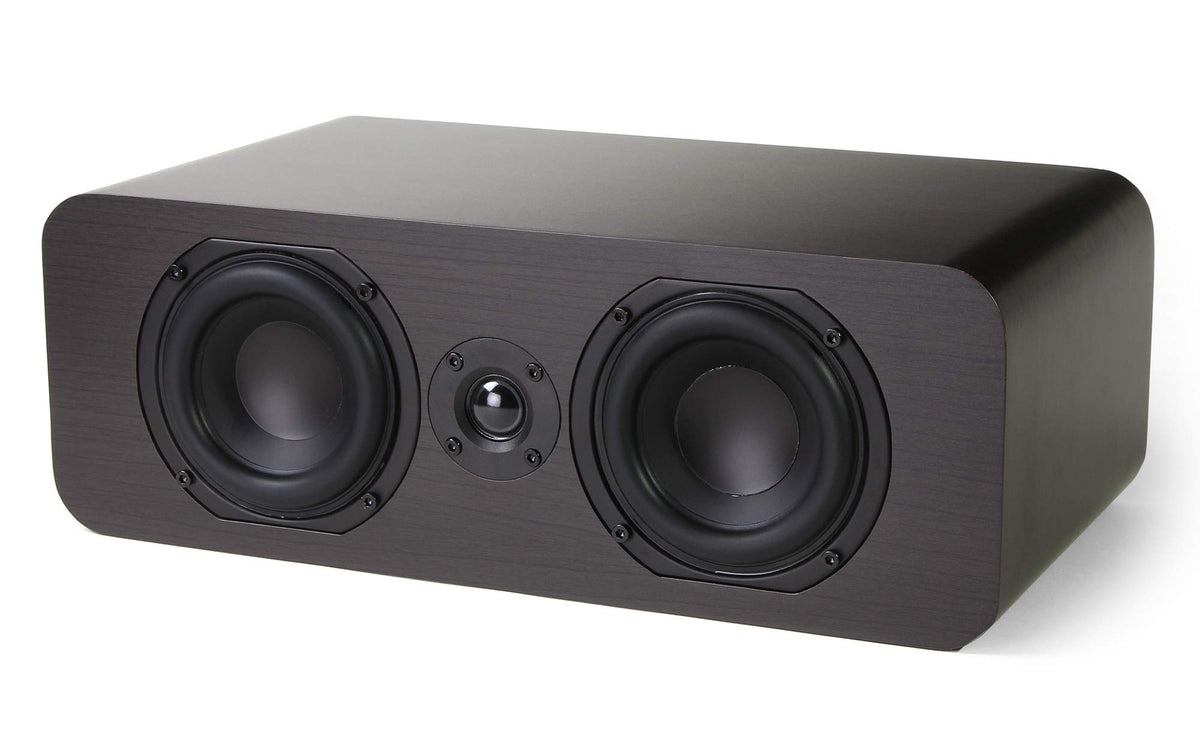 Micca RB42-C woofer detail highlights dual 4-inch drivers and robust build.