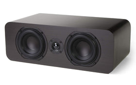 Micca RB42-C woofer detail highlights dual 4-inch drivers and robust build.