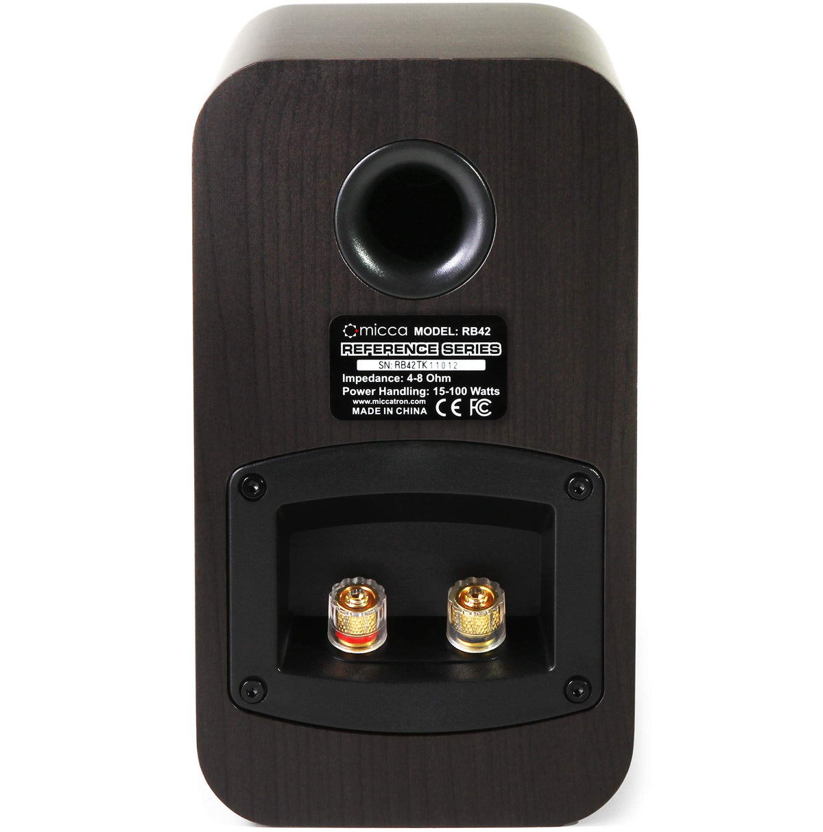 Micca RB42 compact bookshelf design fits small spaces.