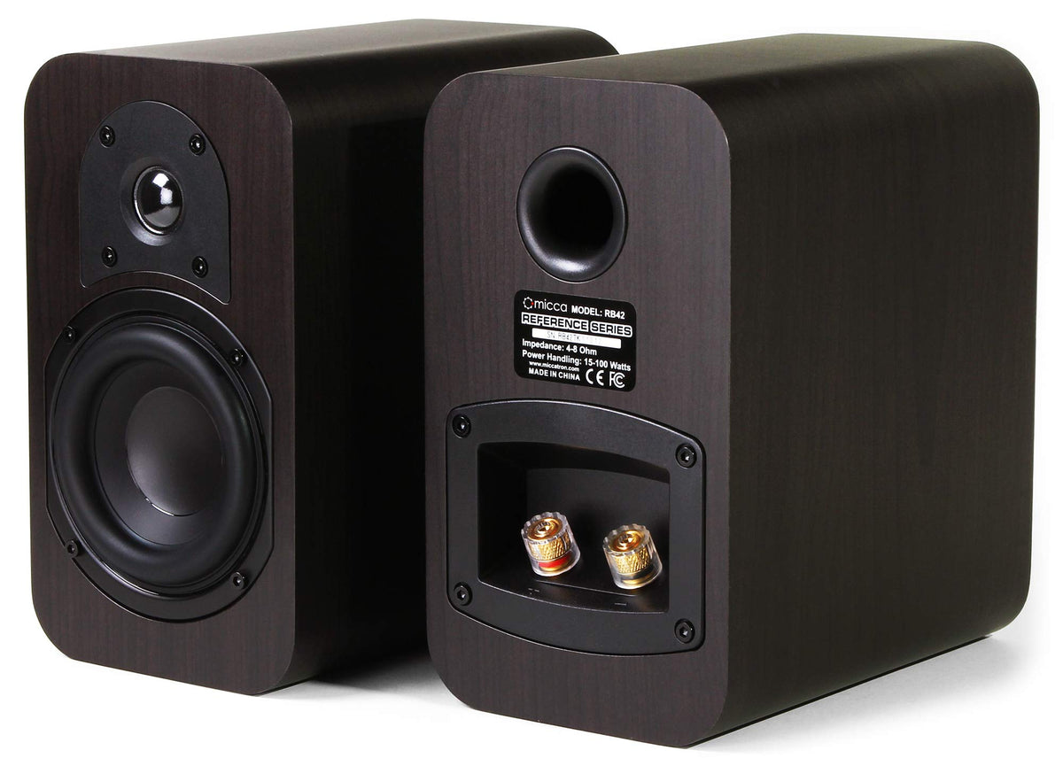 Micca RB42 silk-dome tweeter provides smooth high frequencies.
