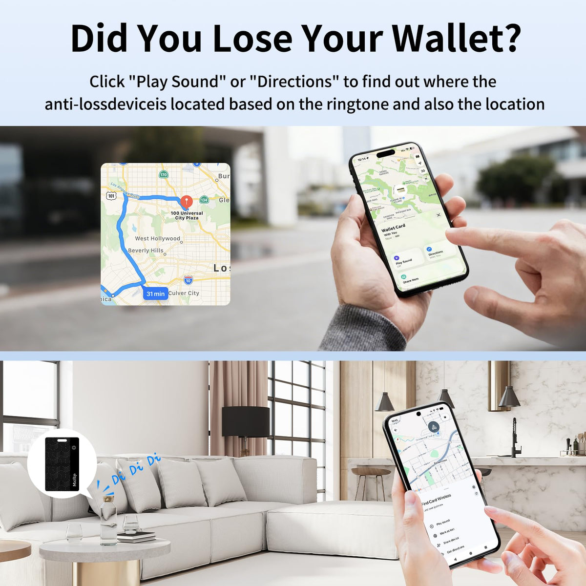 MICFLIP rechargeable tracker with fast charging for long-lasting use