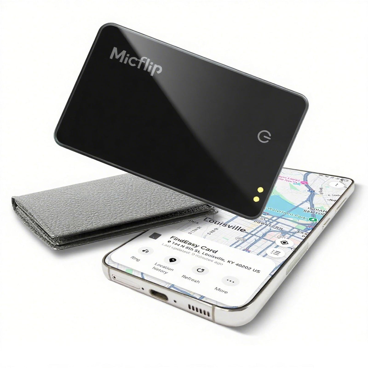 MICFLIP wallet tracker card setup with Samsung SmartThings for easy finding