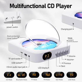 MICOCIOUS open CD compartment protecting discs and enabling playback