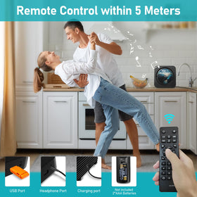 MICOCIOUS CD Player dual hi-fi speakers provide loud, clear listening