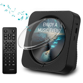 MICOCIOUS CD Player front view with LED display for quick access to playback