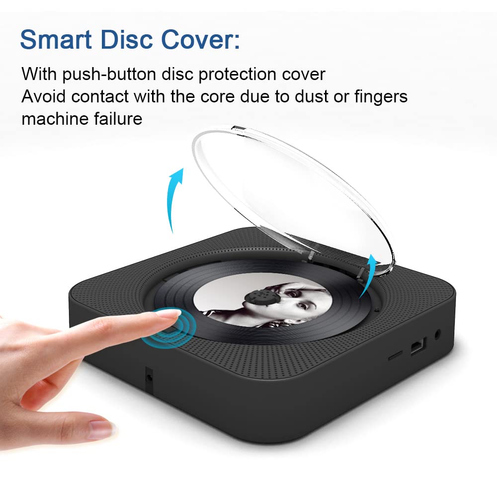 MICOCIOUS disc tray and front dust cover protecting CDs and reducing noise