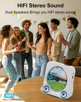 MICOCIOUS front-cover CD access keeps discs clean and dust-free