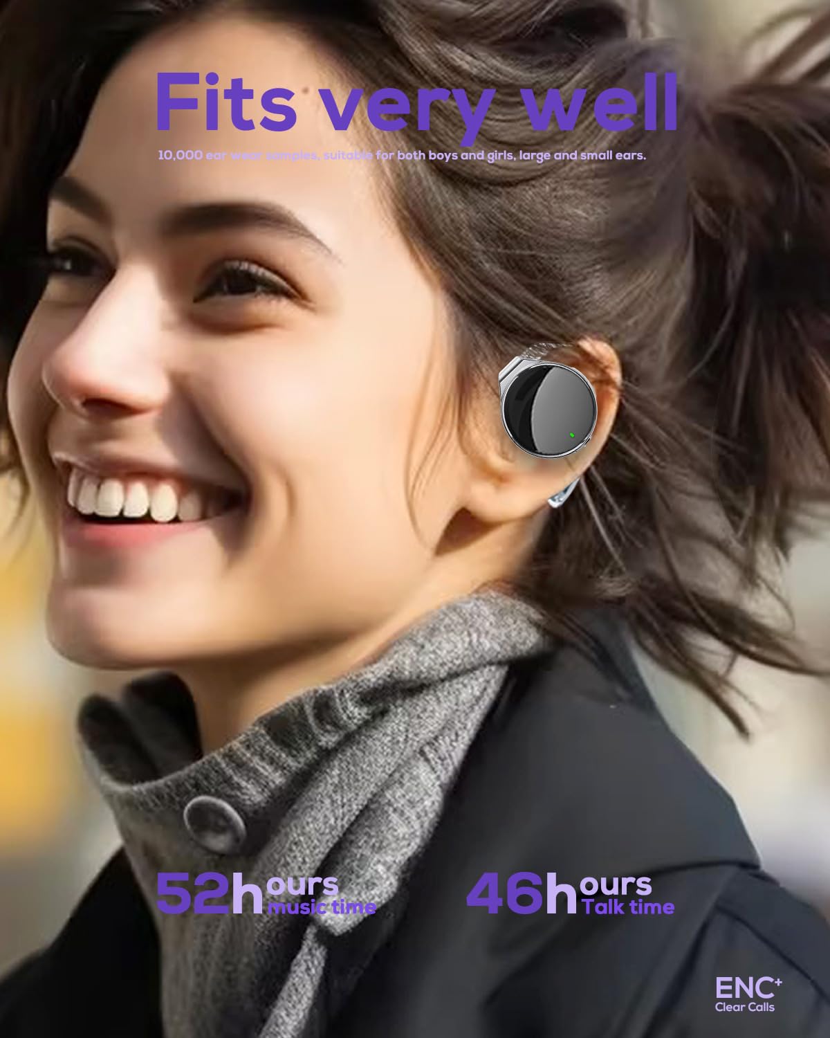 Micool pairing screen with Bluetooth 5.4 highlighting fast, stable connection benefit