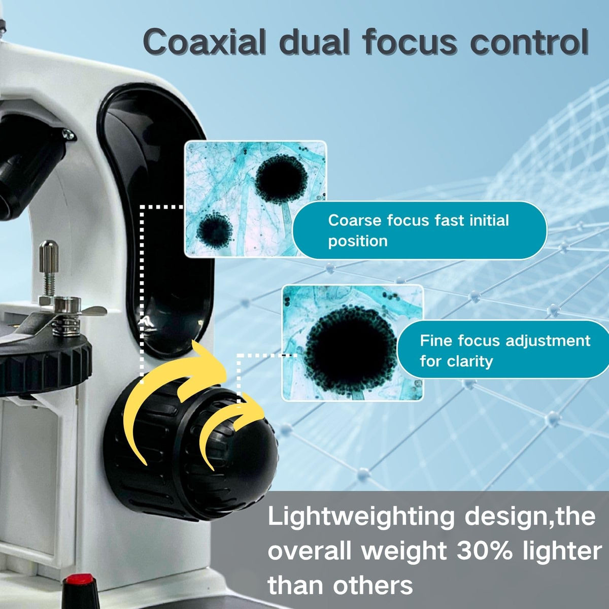 MicroMarvels circular stage design reduces collisions for safe experiments.