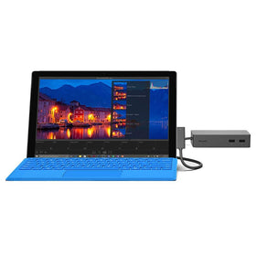 Microsoft 1661 docking station back view—rear ports keep cables organized for seamless expansion.