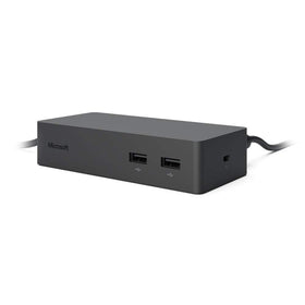 Microsoft 1661 docking station setup—easy, clutter-free workspace with a single cable.