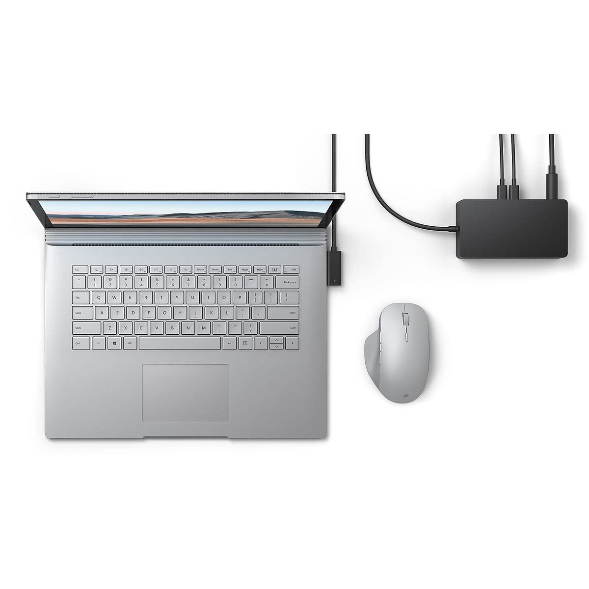 Microsoft Surface Dock 2 Ethernet jack supports stable wired networking.