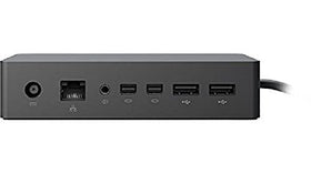 Microsoft Surface Dock with two mini DisplayPorts for external monitors and extended workspace.