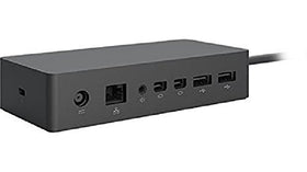 Microsoft Surface Dock USB 3.0 ports enabling multiple peripherals for productivity.