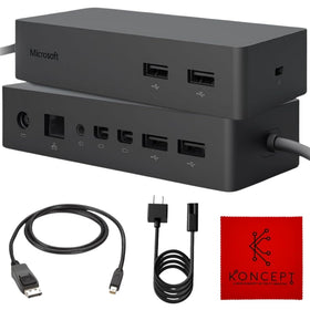Microsoft Surface Dock PD9 front view for a compact desktop setup.