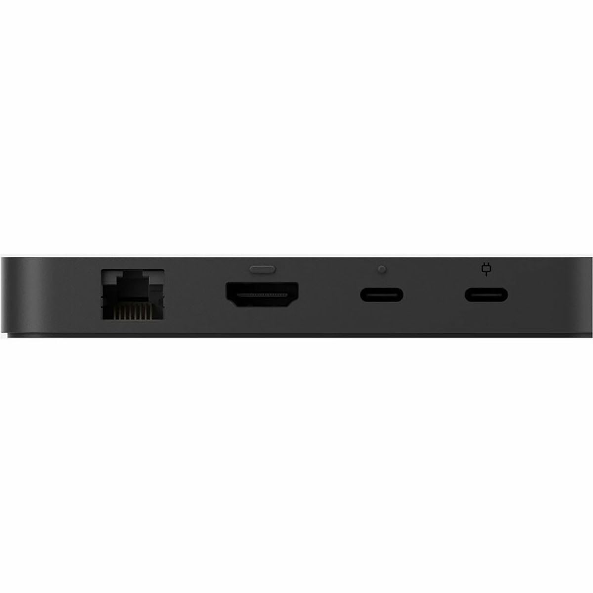 Compact desk setup with the Microsoft Surface USB4 Dock to keep workspace neat.
