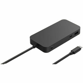 Microsoft Surface USB4 Dock front view with easy-access ports for daily productivity.