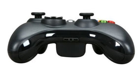 Microsoft Xbox 360 controller back grip detail highlighting texture and comfort benefit