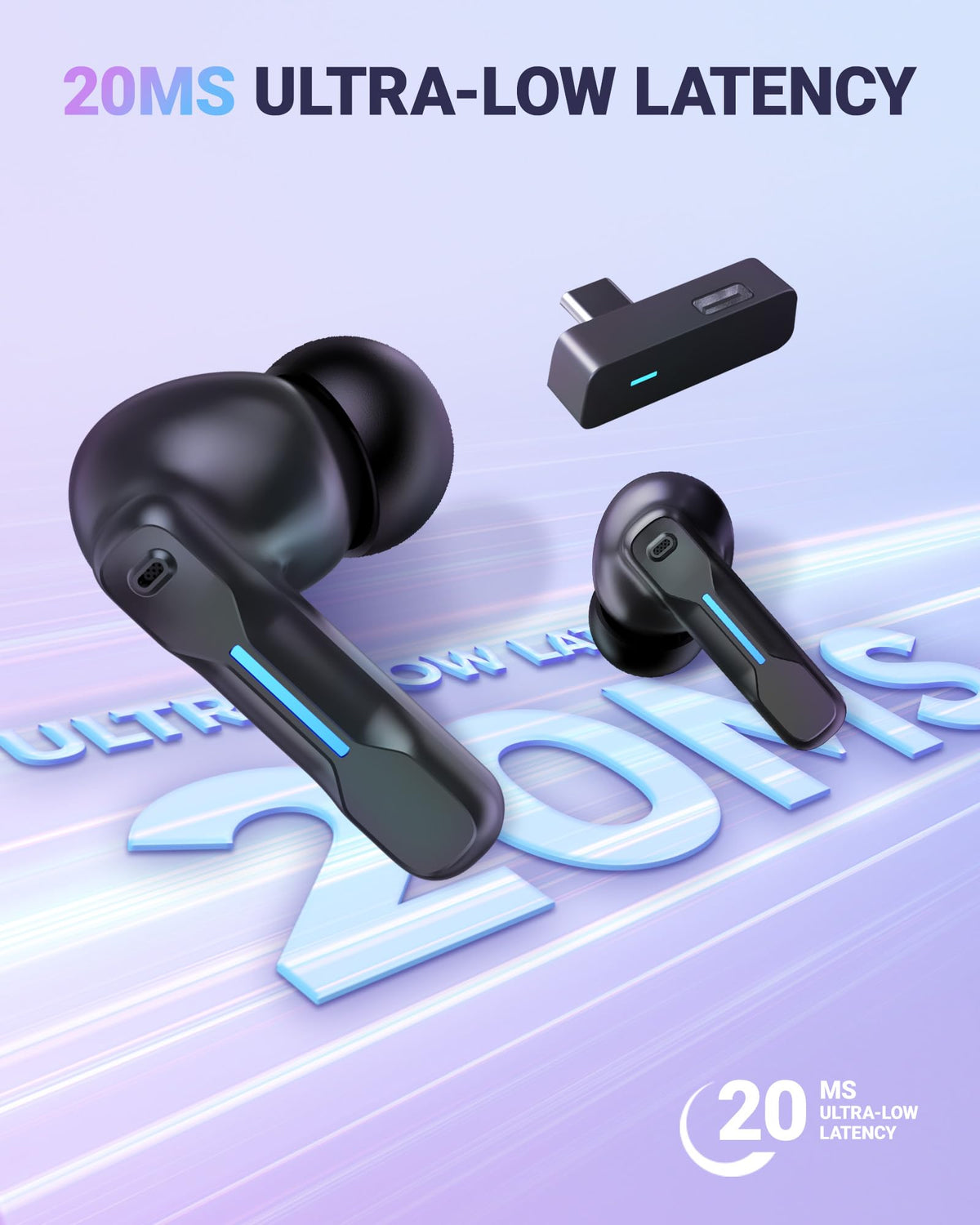 Middle Rabbit SW4 Pro 2.4G dongle with charging case showing plug-and-play benefit