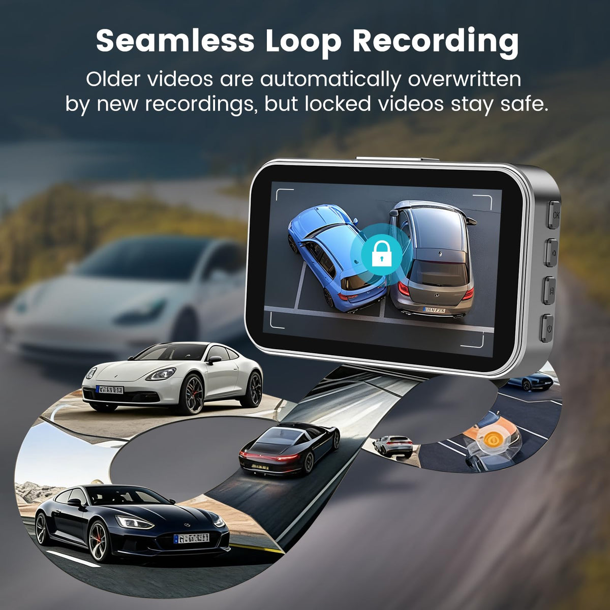 Miden 2-Channel Dash Cam in-car setup captures smoother daily commutes.