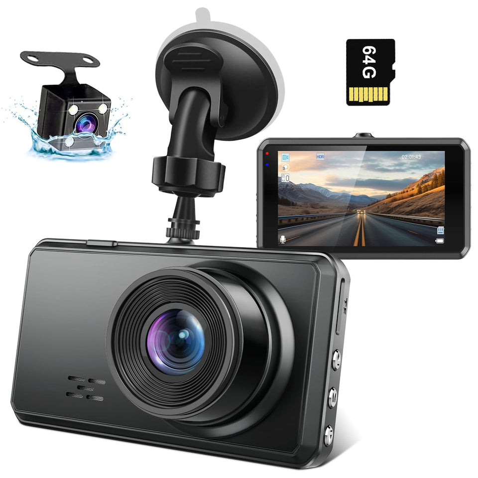 Miden front camera angled view showing clear road capture benefit