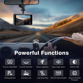 Miden rear waterproof camera closeup highlighting durable weatherproofing benefit