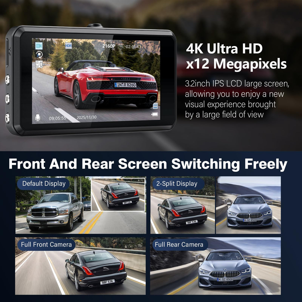 Miden accessories with free 64GB card for instant recording setup