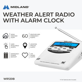 Midland color-coded alert LEDs indicating severity for fast visual recognition