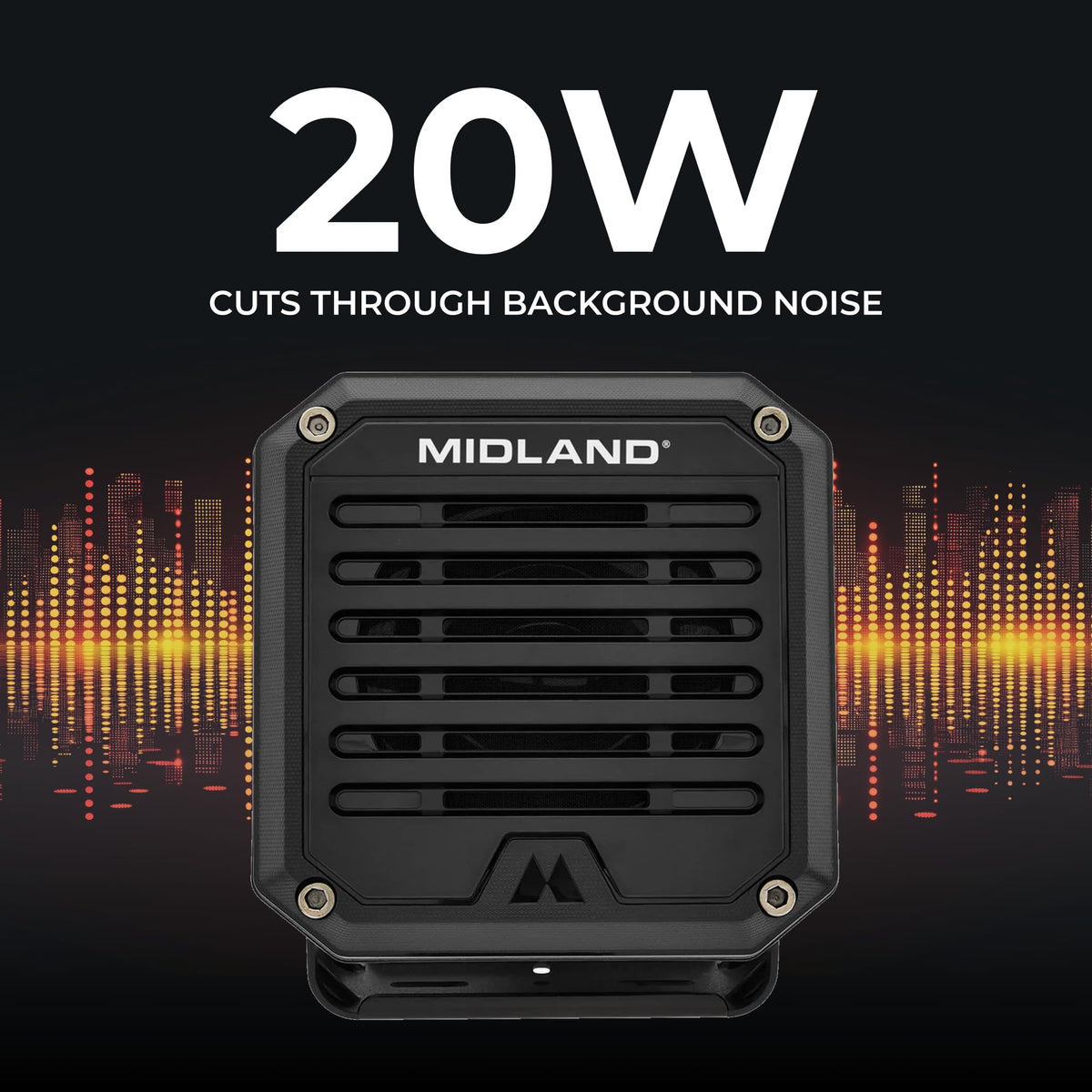 Midland SPK100 compatible with CB and MXT radios for clear comms.