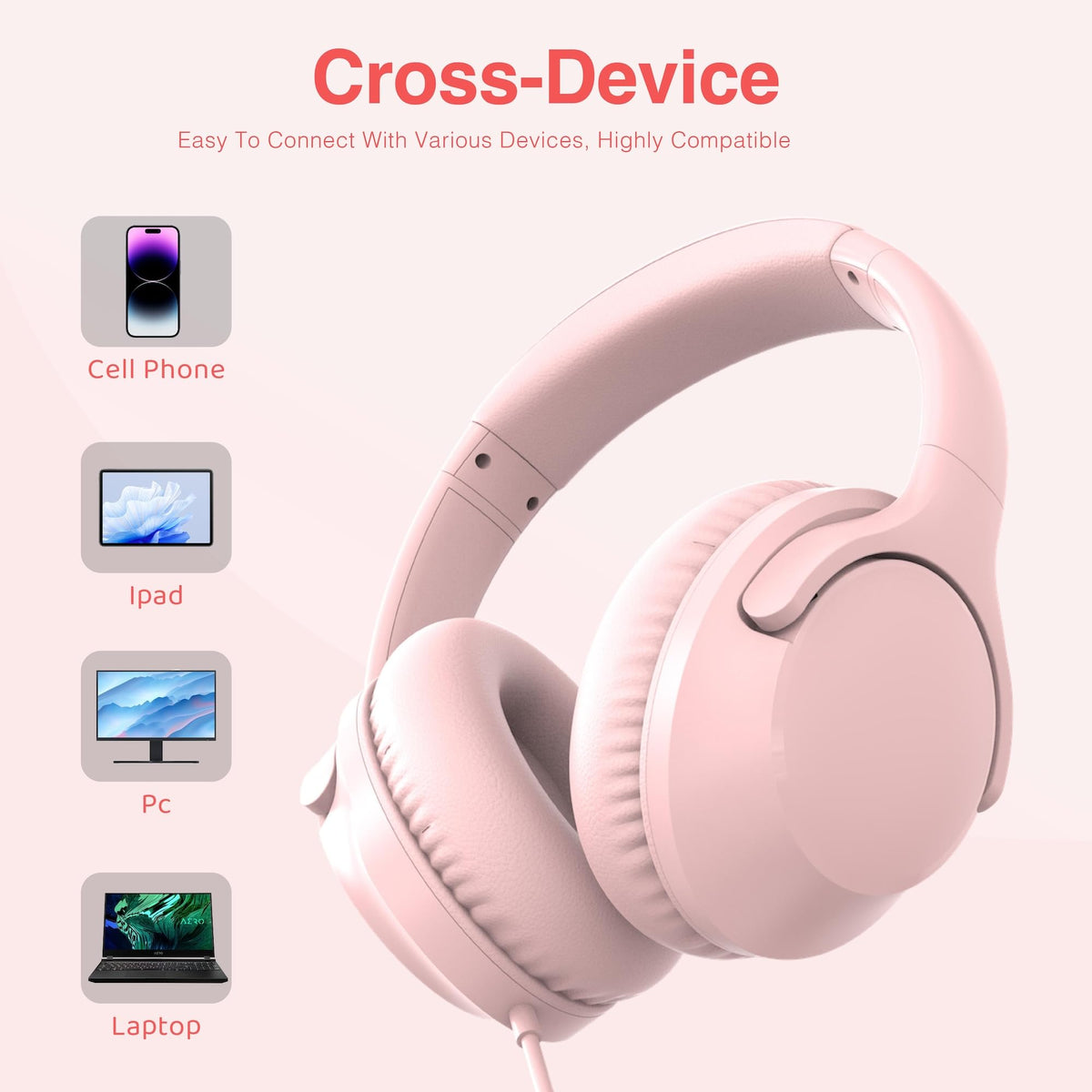 MIDOLA 3.5mm aux plug and nylon cable for durable wired connection