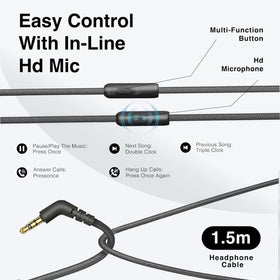 MIDOLA 3.5mm plug and nylon-wrapped cord showing durable tangle resistance