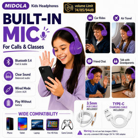 MIDOLA four-level extendable headband fits kids to adults for shared use.