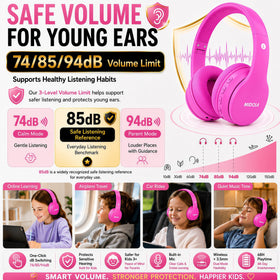 MIDOLA headphones with 40mm drivers deliver clear sound for classes and music