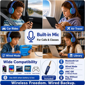 Midola AUX cable option enables wired listening when needed.