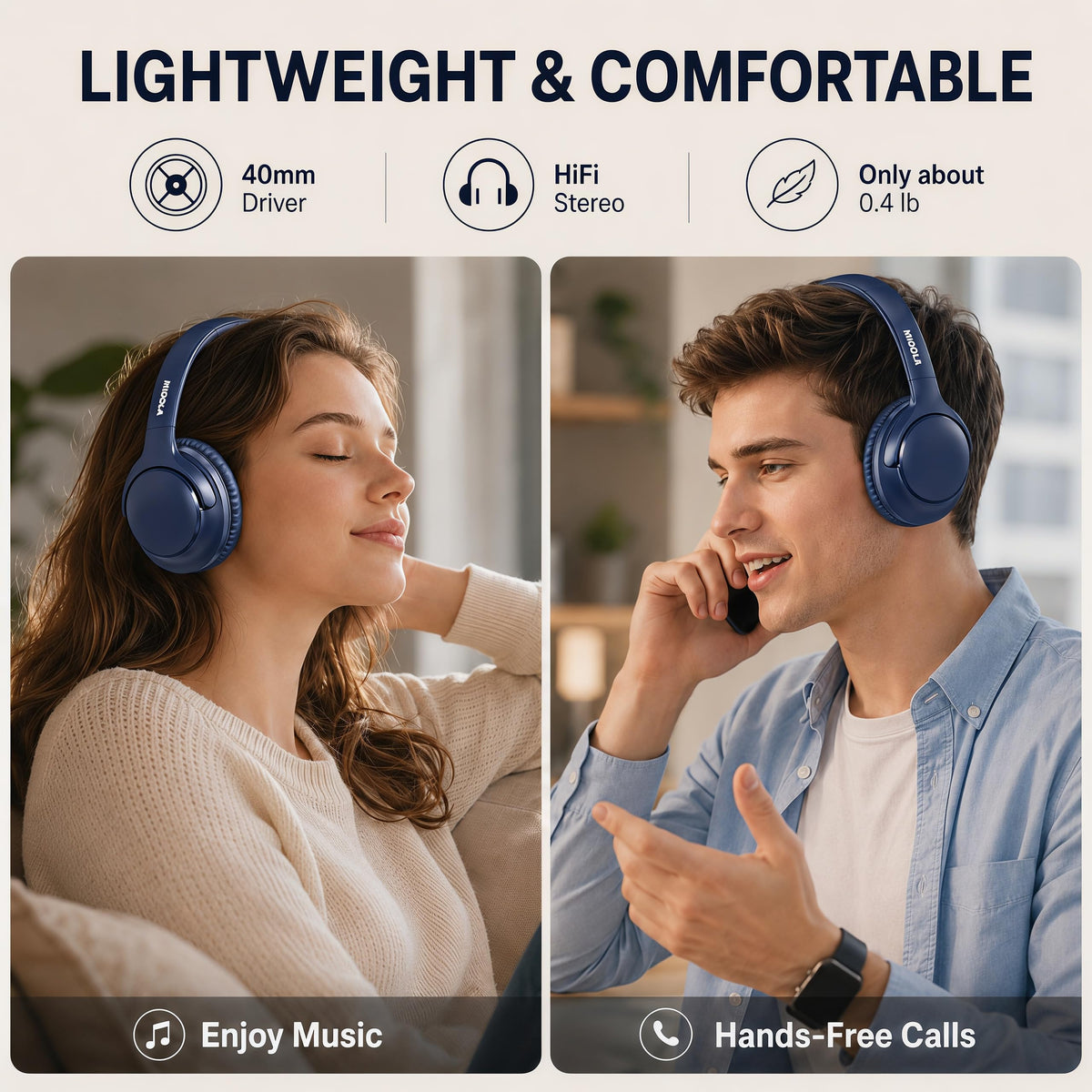 MIDOLA built-in microphone for clear hands-free calls.