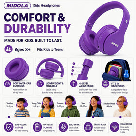 MIDOLA foldable design fits easily into backpacks for school days and trips.