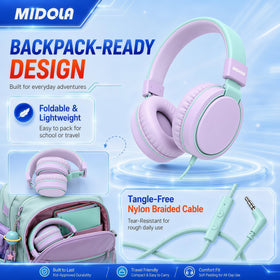 MIDOLA Headphones with a 3-5mm plug for reliable wired connections.