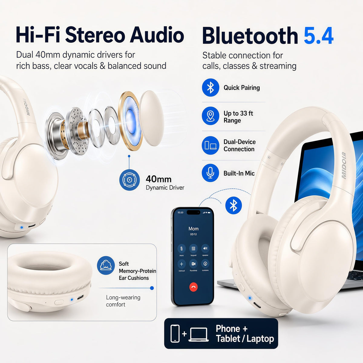 Cable, USB-C, and manual included for quick setup.